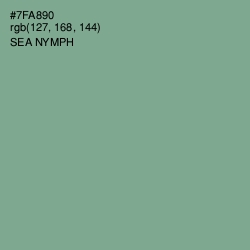 #7FA890 - Sea Nymph Color Image